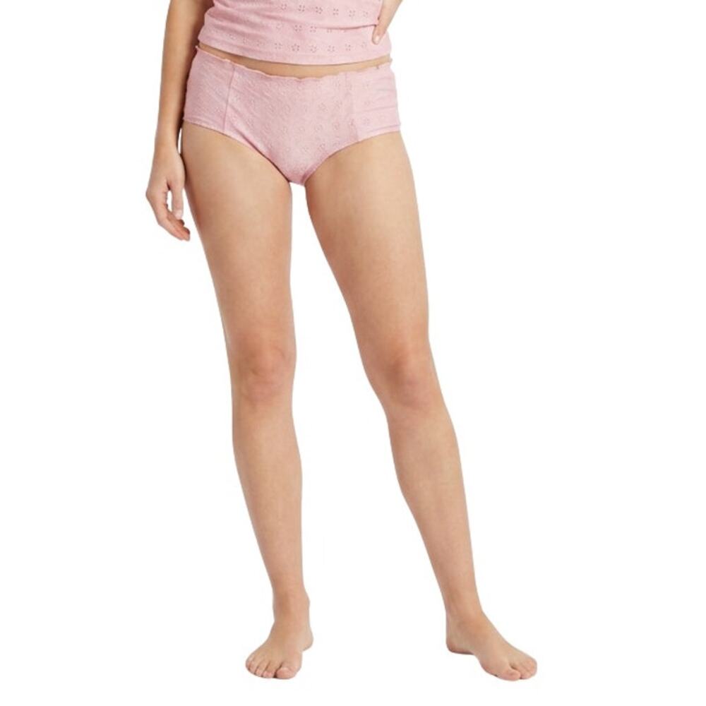Frankies Bikinis Pink Swim Bikini Bottom, L